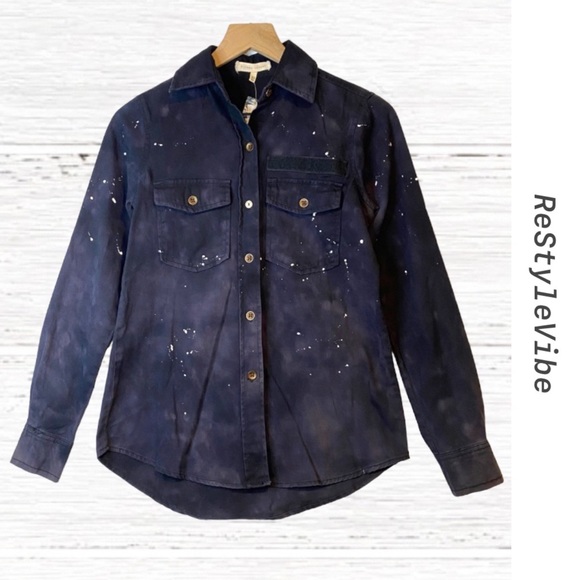 Gilded Intent BUCKLE Brand Women Size XS Shirt Button Down Top Long Sleeve NWT - Picture 1 of 16